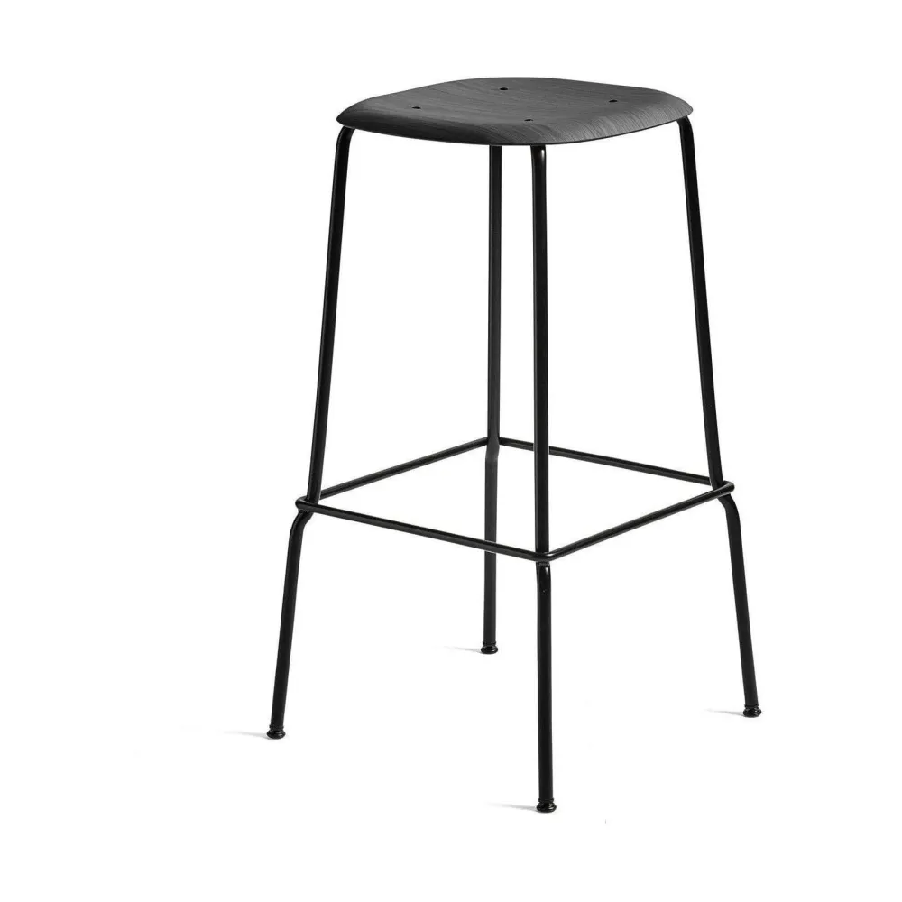 HAY Soft Edge 80 barkruk H75 soft black