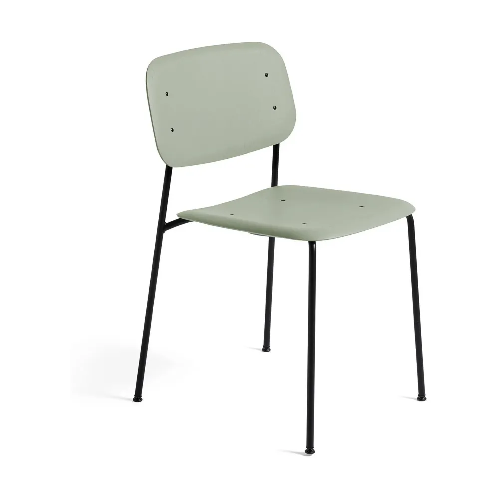 HAY Soft Edge 40 eetkamerstoel gelakt waterbasis dusty green