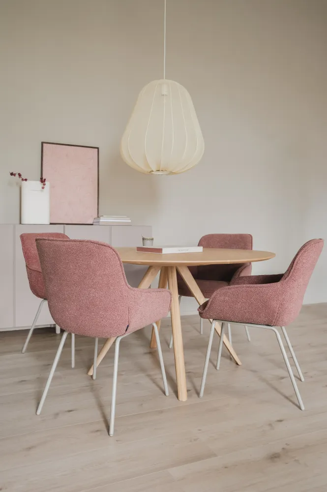 HelloChair HC04 Bloss eetkamerstoel spinpoot zwart Crème HelloChair Originals