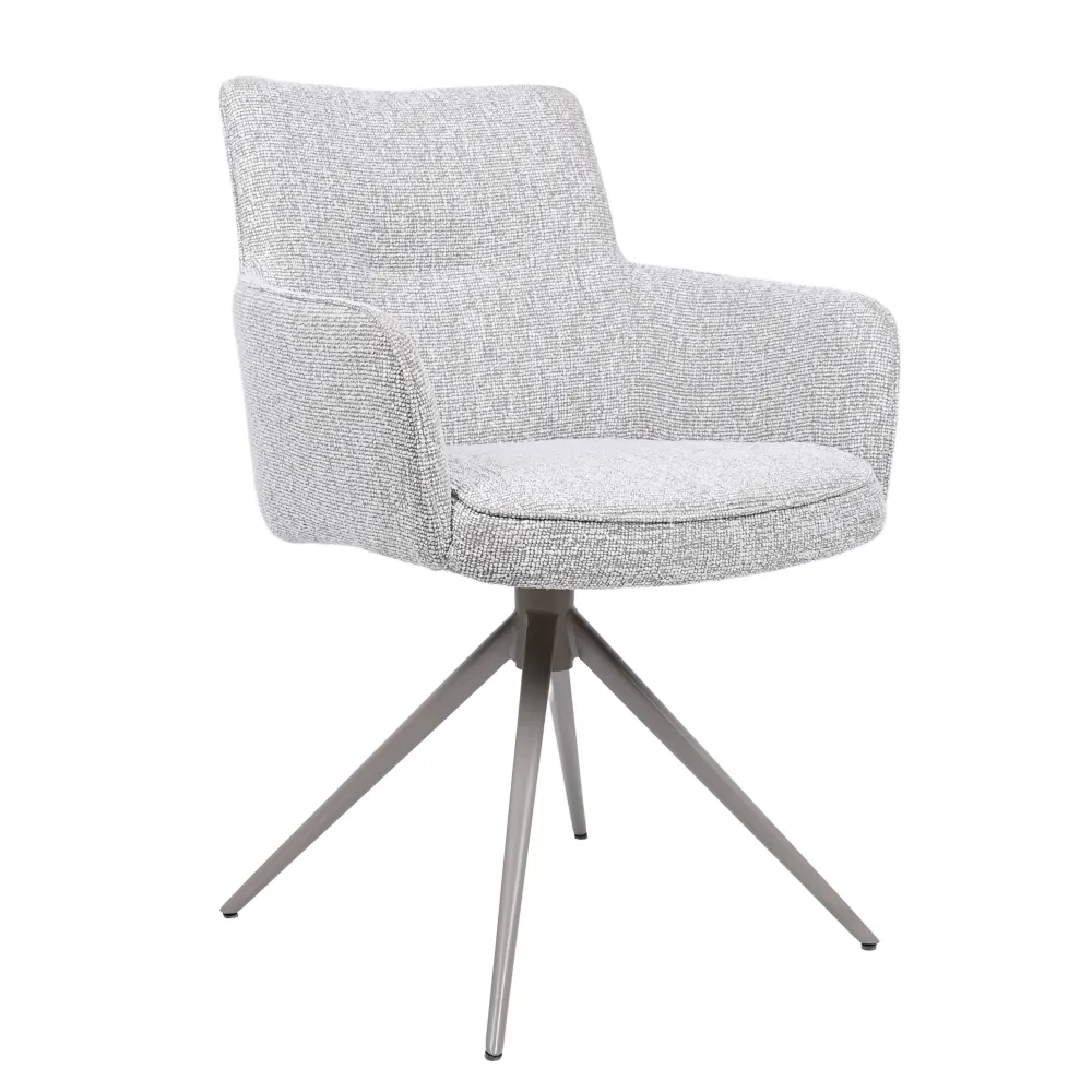 HelloChair HC10 Qube eetkamerstoel spinpoot beige Lodge Natural HelloChair Originals
