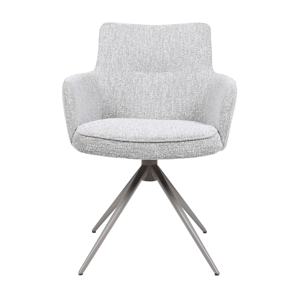 HelloChair HC10 Qube eetkamerstoel spinpoot beige Lodge Natural HelloChair Originals