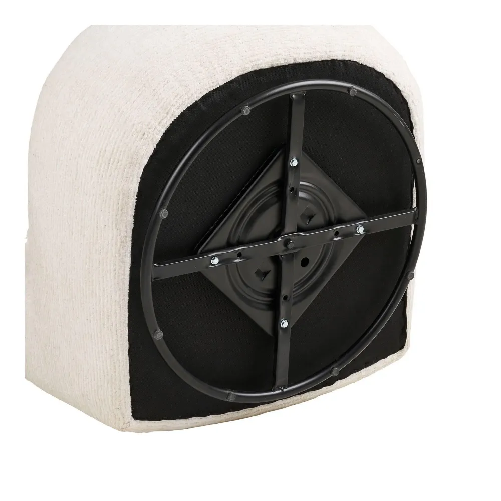 Fauteuil Milo ribstof met krukje House Nordic
