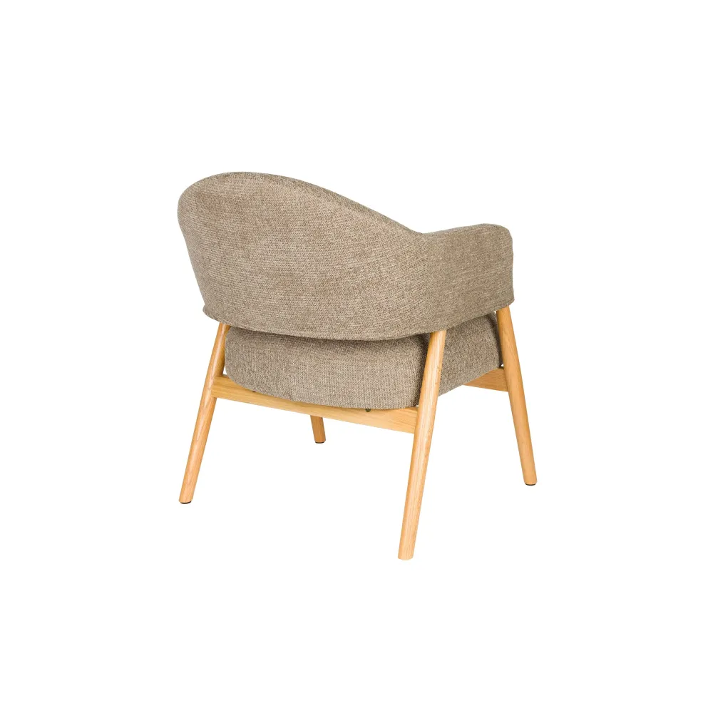 Housecraft Living Indy Fauteuil met armleuning Donker bruin/ donker Beige