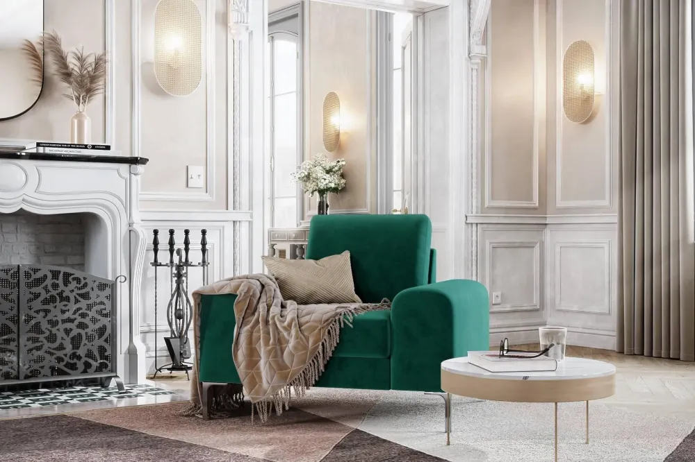 Fauteuil Rime velvet Interior Overstock T