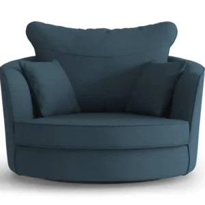 Fauteuil Vendôme linnen draaibaar Interior Overstock T
