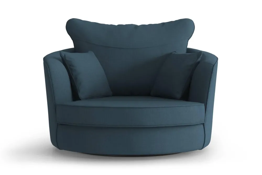 Fauteuil Vendôme linnen draaibaar Interior Overstock T