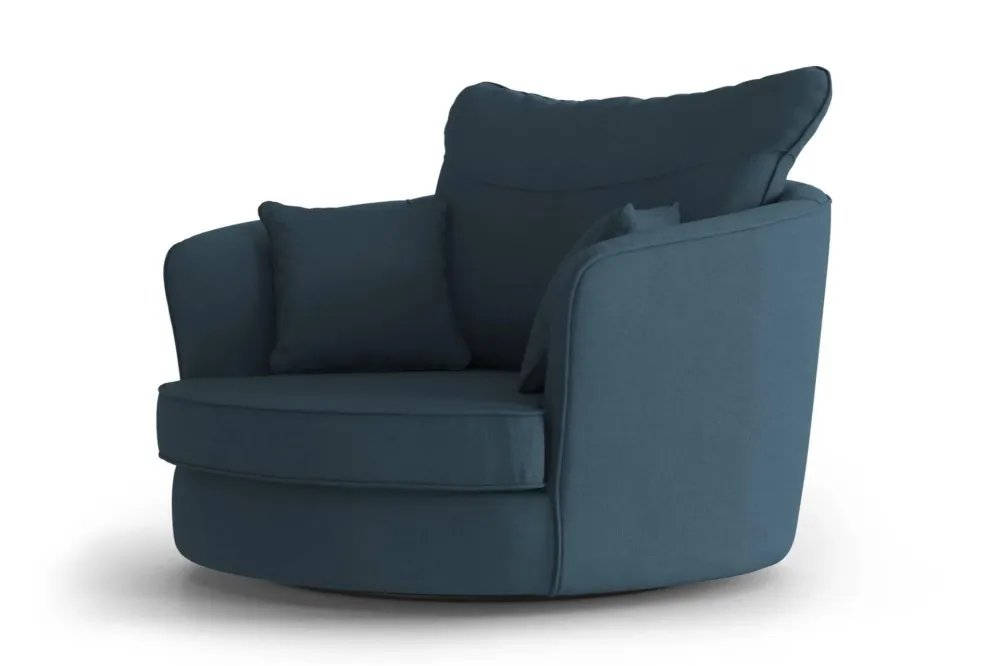 Fauteuil Vendôme linnen draaibaar Interior Overstock T