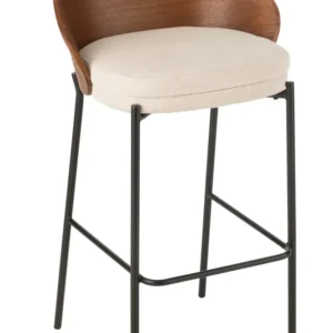 J-Line barstoel Lone - multiplex/metaal - bruin/beige