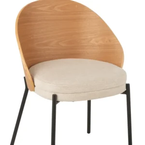 J-Line stoel Lone - multiplex/metaal - naturel/beige