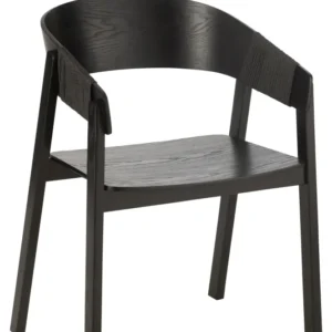 J-Line stoel Naga - essenhout/touw - zwart