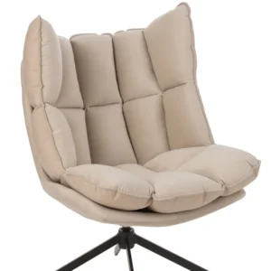 J-Line stoel Relax Kussen - textiel/metaal - beige