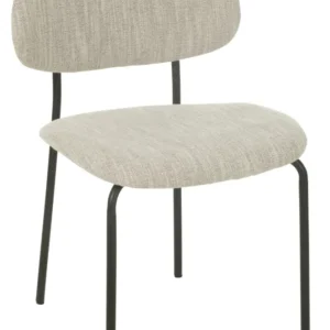 J-Line stoel - textiel/metaal - beige