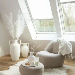 J-Line zetel Teddy Bouclé - textiel - beige