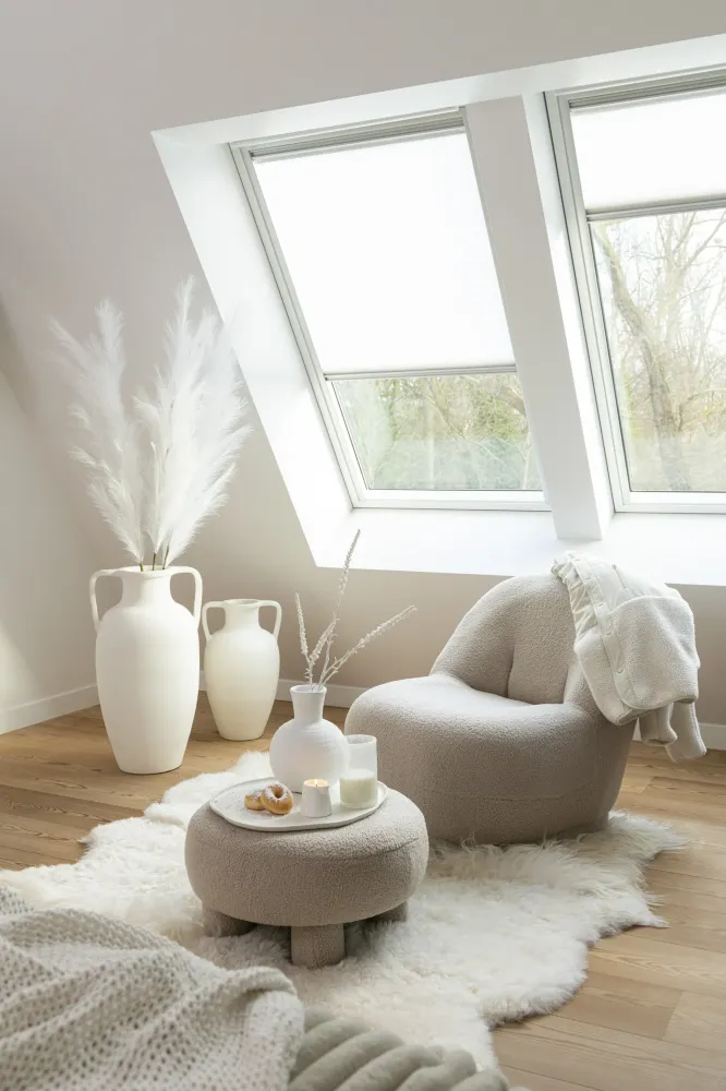 J-Line zetel Teddy Bouclé - textiel - beige