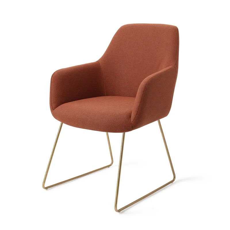 Jesper Home Hiroo eetkamerstoel Hearth Harmony slide gold
