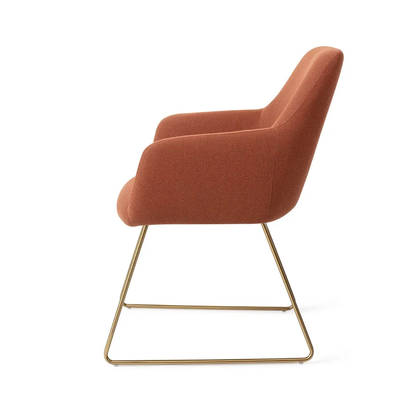 Jesper Home Hiroo eetkamerstoel Hearth Harmony slide gold