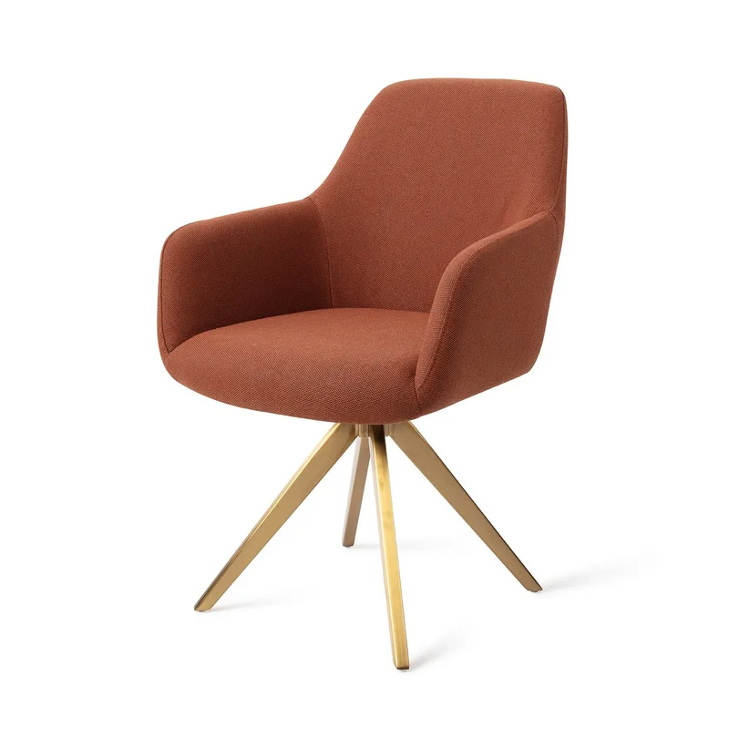 Jesper Home Hiroo eetkamerstoel Hearth Harmony turn gold