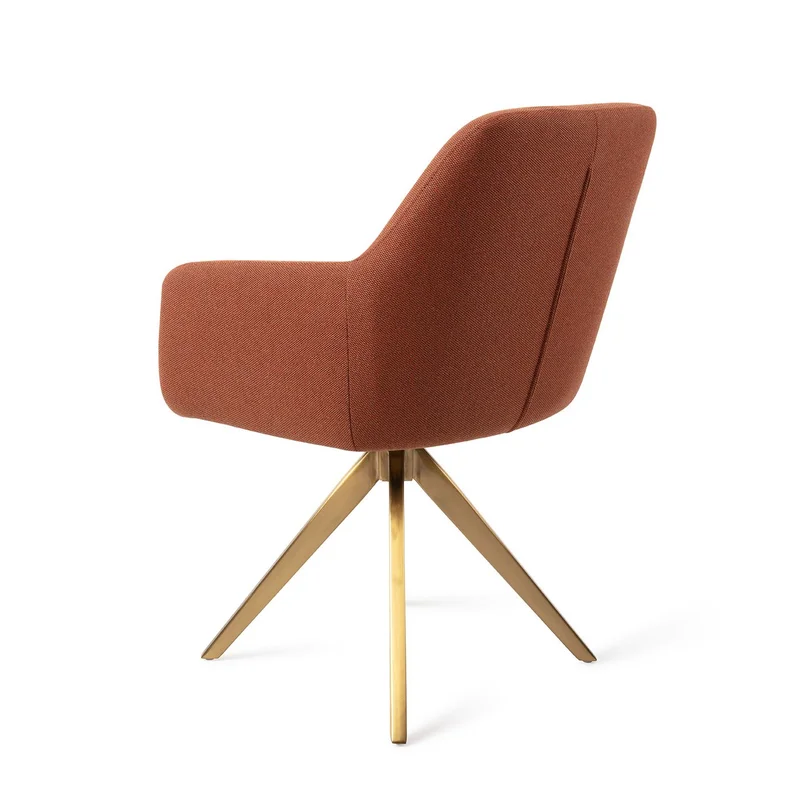 Jesper Home Hiroo eetkamerstoel Hearth Harmony turn gold