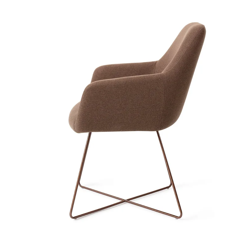 Jesper Home Hiroo eetkamerstoel Rustic Rye cross rose
