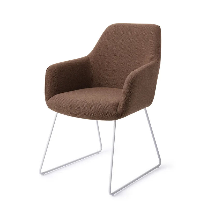 Jesper Home Hiroo eetkamerstoel Rustic Rye slide white