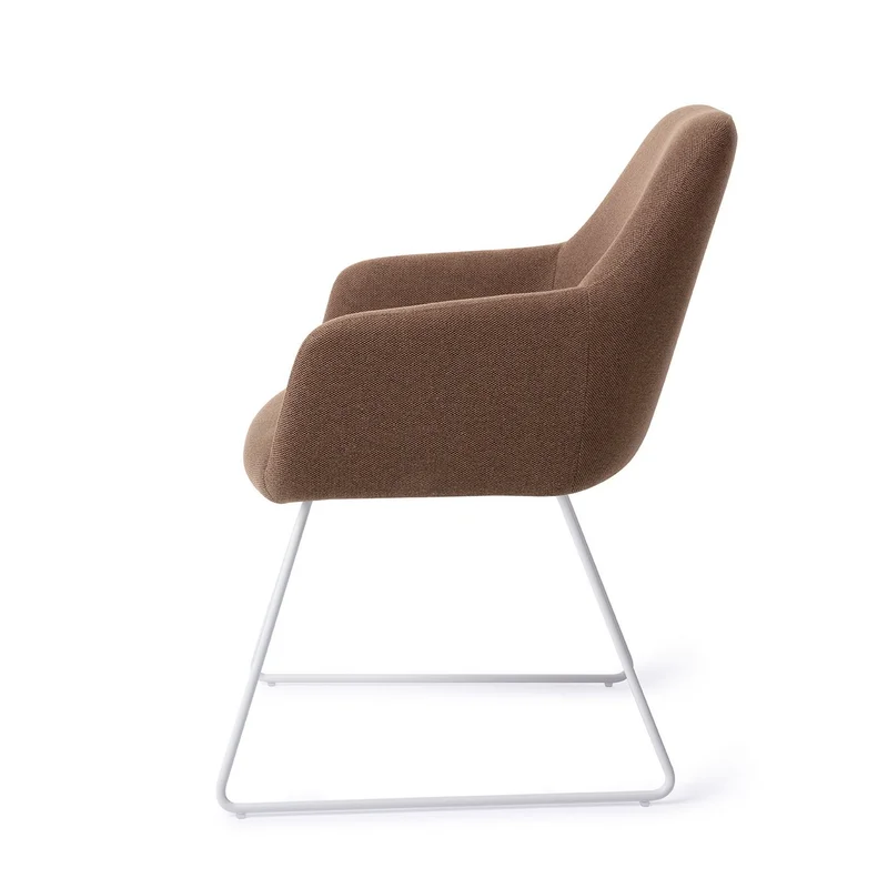 Jesper Home Hiroo eetkamerstoel Rustic Rye slide white