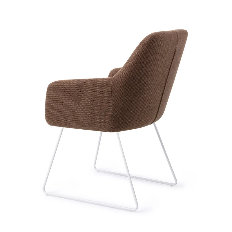 Jesper Home Hiroo eetkamerstoel Rustic Rye slide white