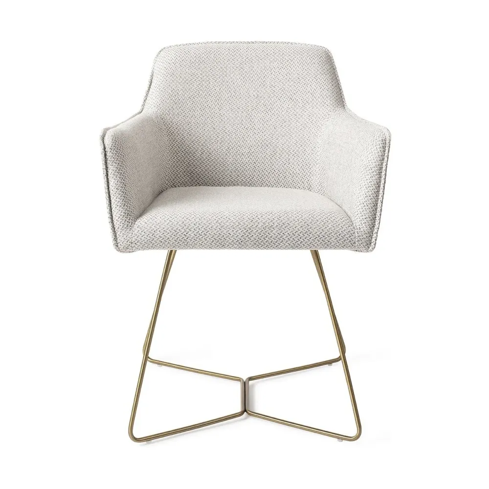 Jesper Home Hofu eetkamerstoel Checkers Charm beehive gold