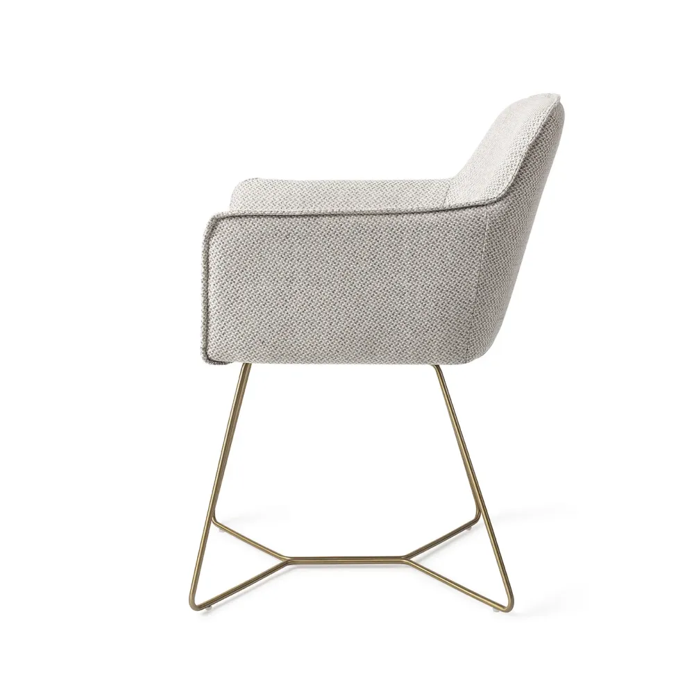 Jesper Home Hofu eetkamerstoel Checkers Charm beehive gold