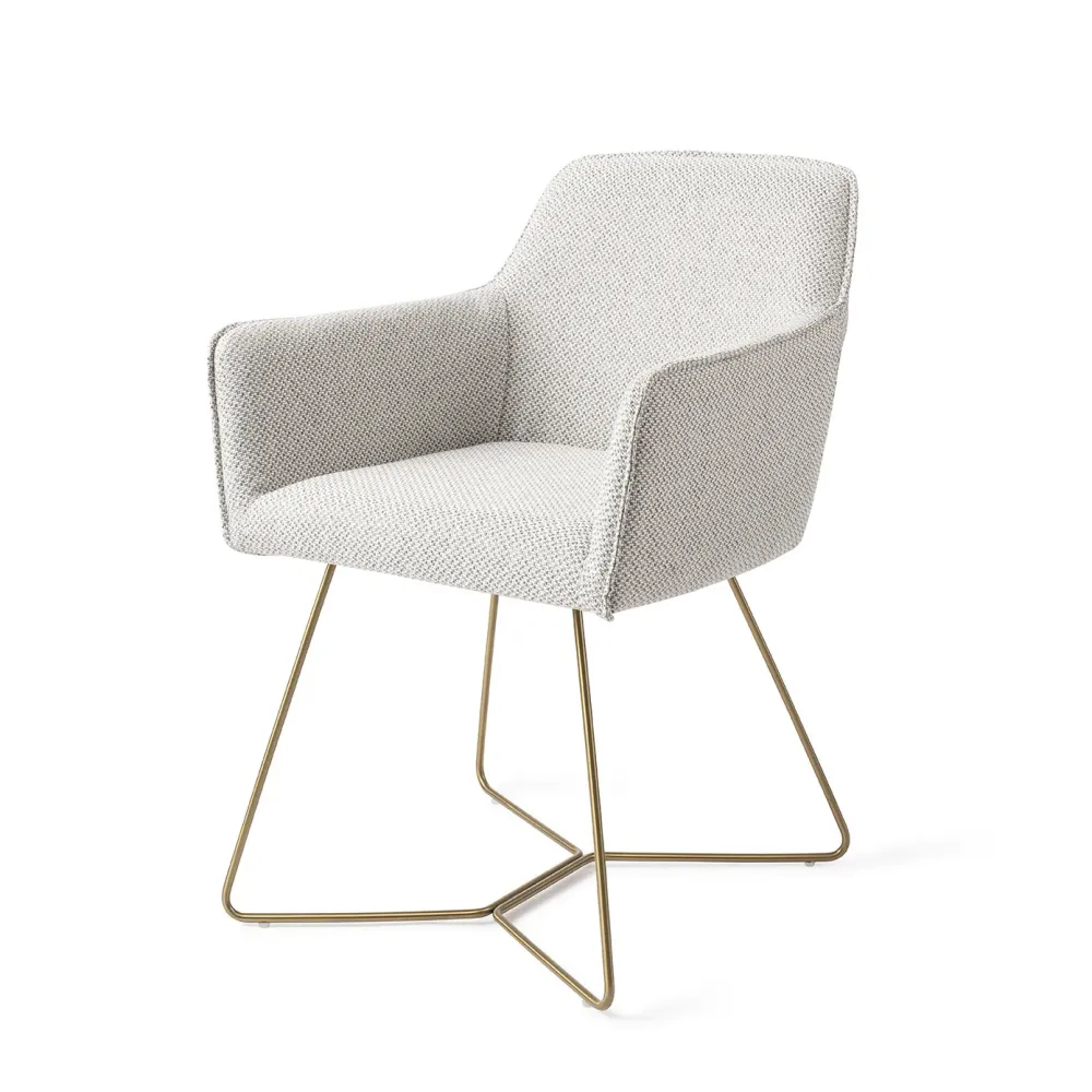 Jesper Home Hofu eetkamerstoel Checkers Charm beehive gold