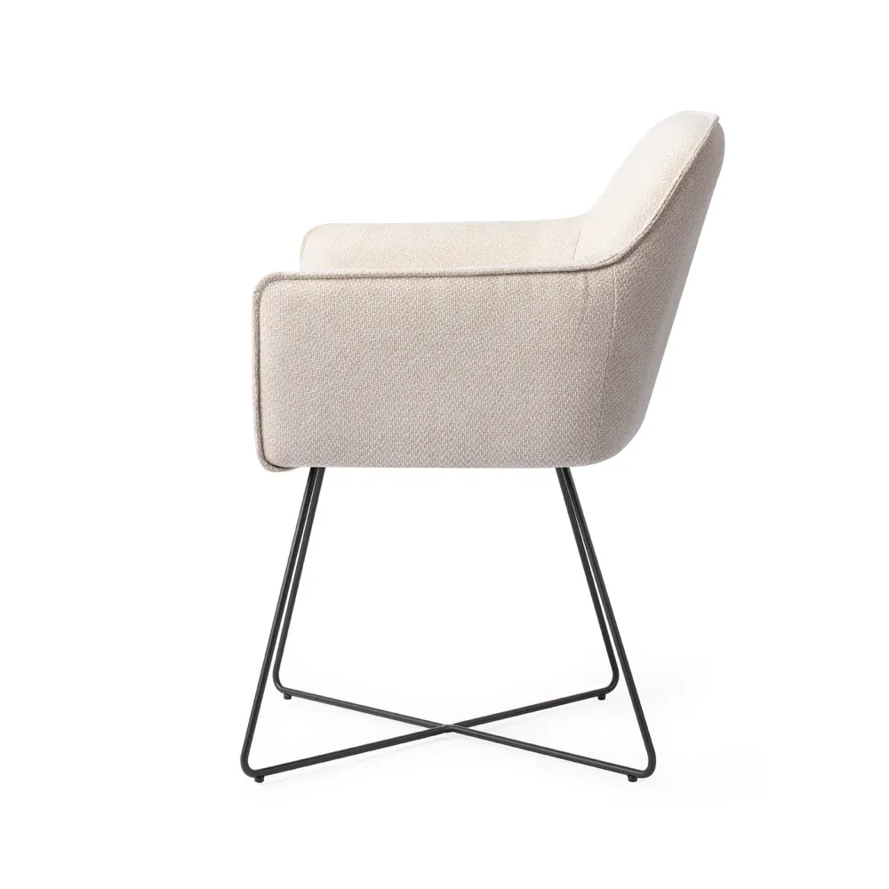 Jesper Home Hofu eetkamerstoel Enoki cross black