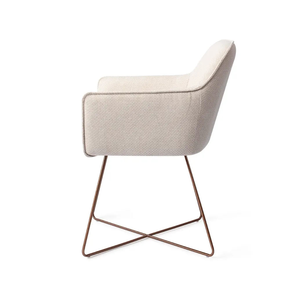 Jesper Home Hofu eetkamerstoel Enoki cross rose