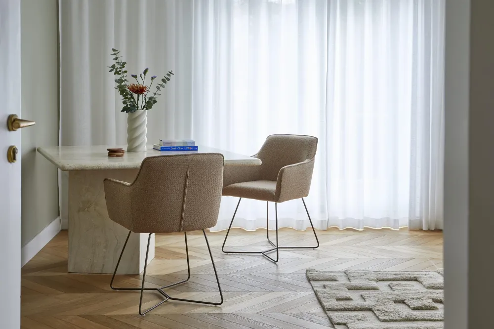 Jesper Home Hofu eetkamerstoel Enoki slide gold