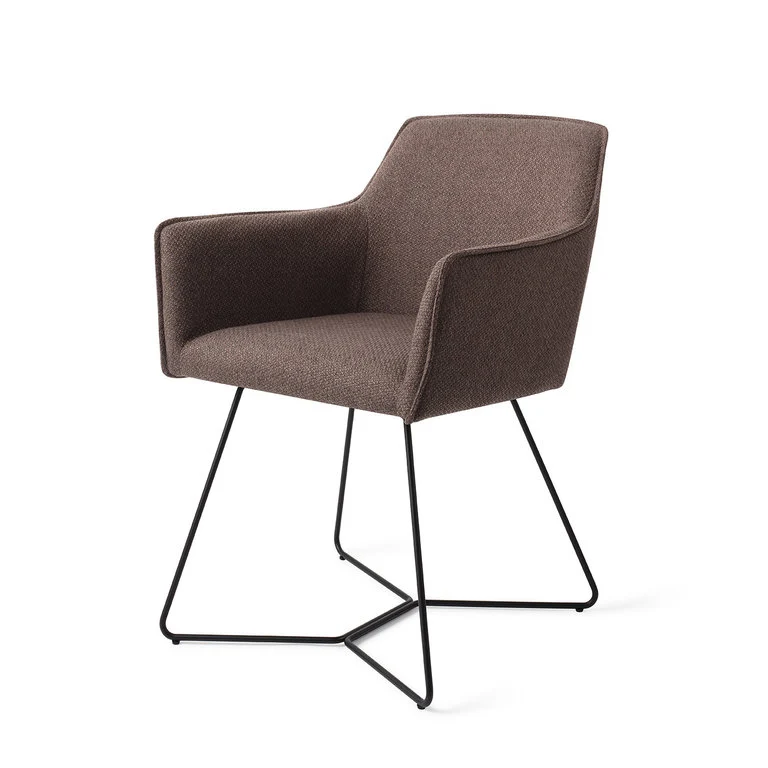 Jesper Home Hofu eetkamerstoel Potters Clay beehive black