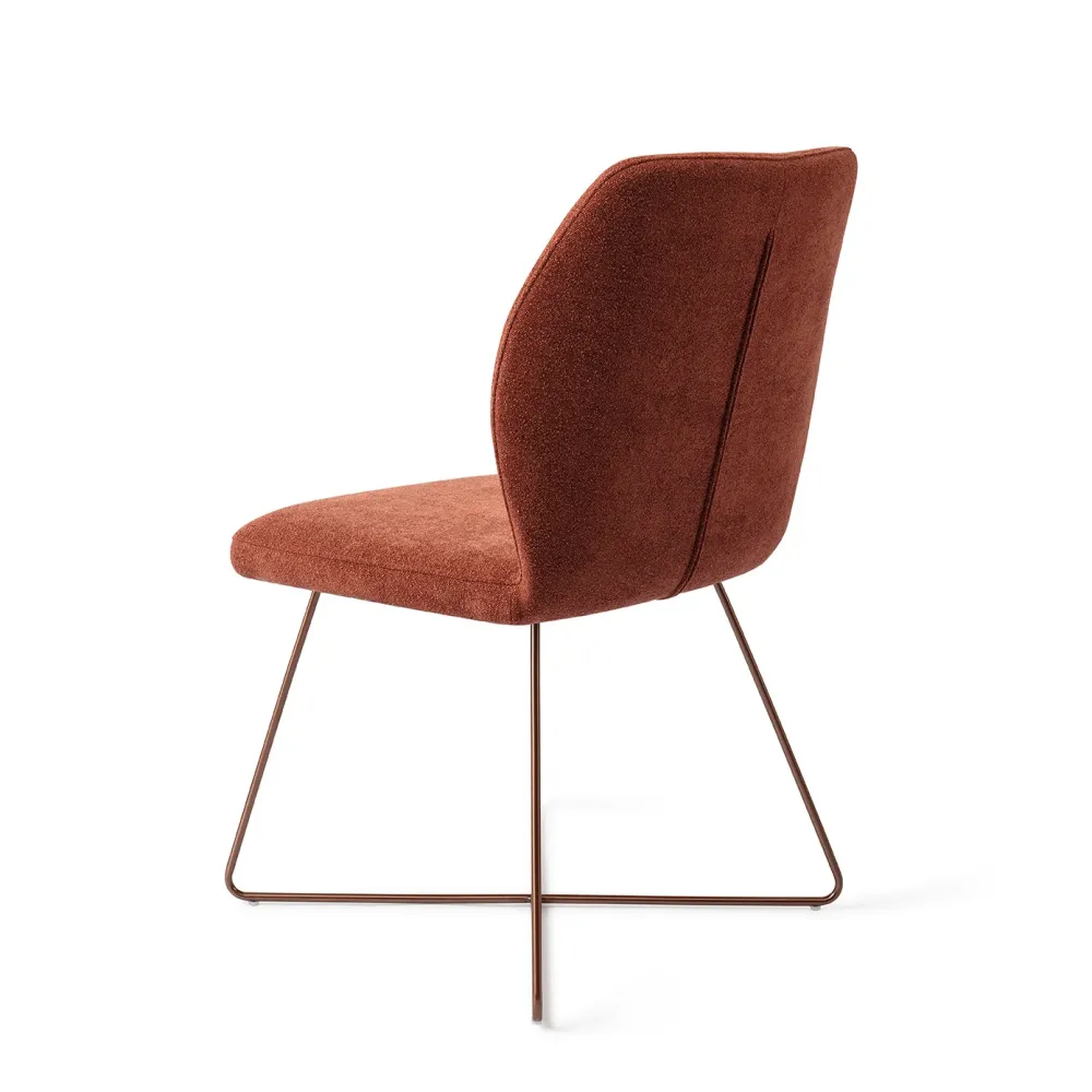 Jesper Home Ikata eetkamerstoel Cosy Copper cross rose