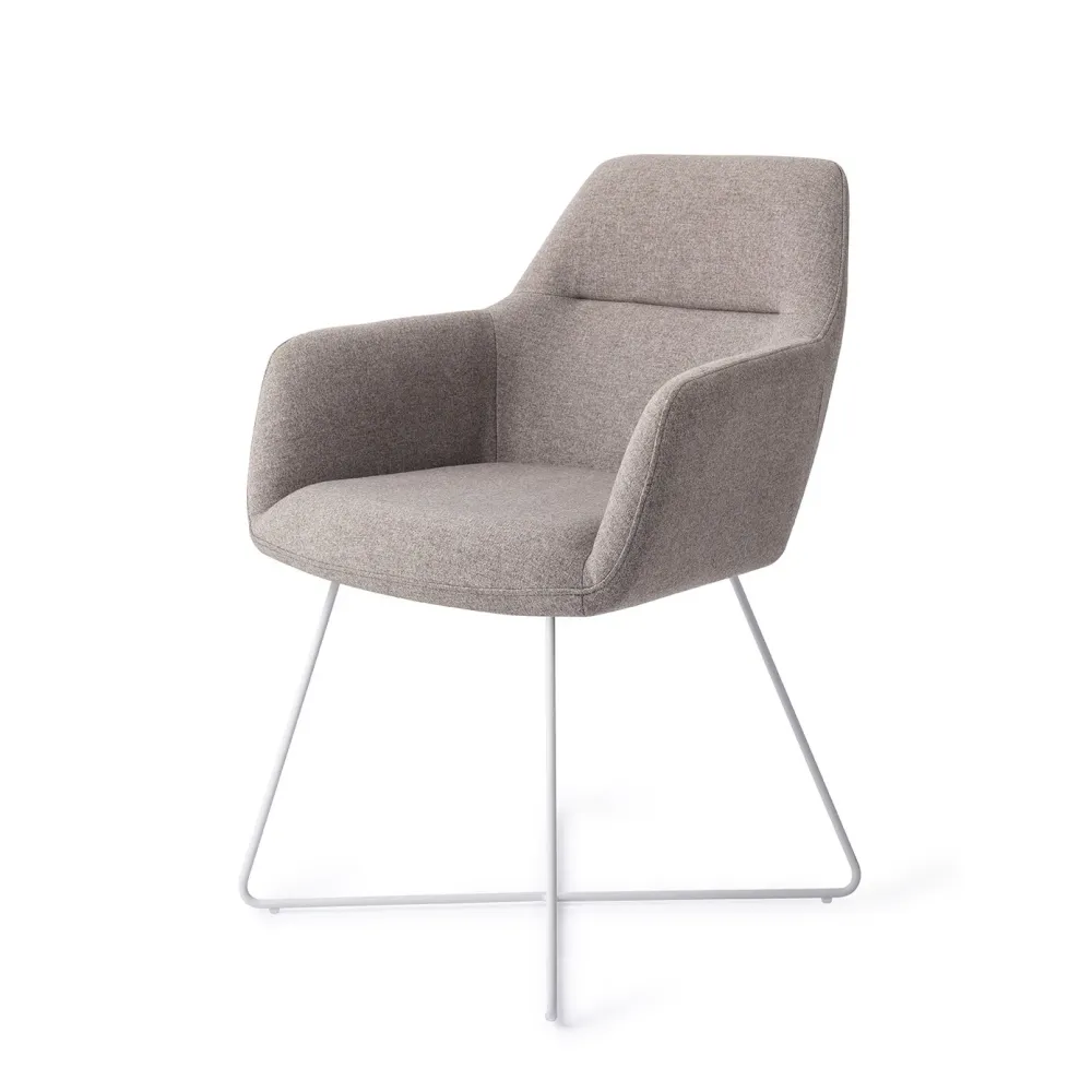 Jesper Home Kinko eetkamerstoel Earl Grey cross white