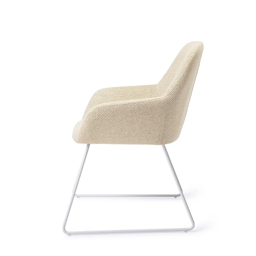 Jesper Home Kushi eetkamerstoel Trouty Tinge slide white