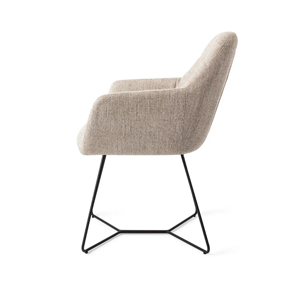 Jesper Home Noto eetkamerstoel Biscuit Beach beehive black
