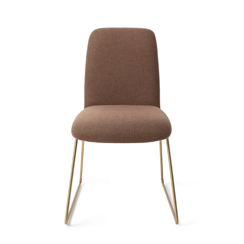 Jesper Home Taiwa eetkamerstoel Rustic Rye slide gold