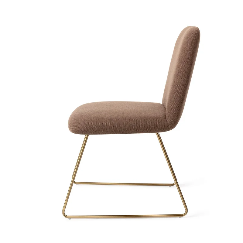 Jesper Home Taiwa eetkamerstoel Rustic Rye slide gold