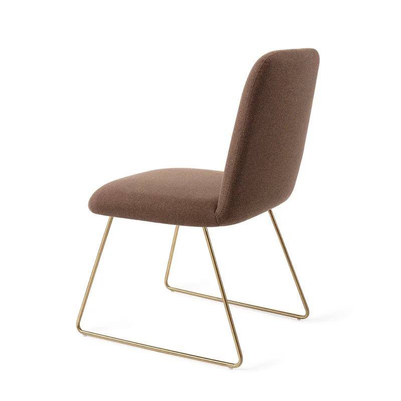 Jesper Home Taiwa eetkamerstoel Rustic Rye slide gold