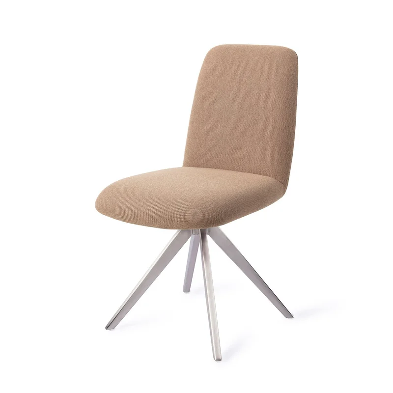 Jesper Home Taiwa eetkamerstoel Whisper Wheat turn steel