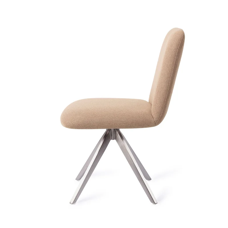 Jesper Home Taiwa eetkamerstoel Whisper Wheat turn steel