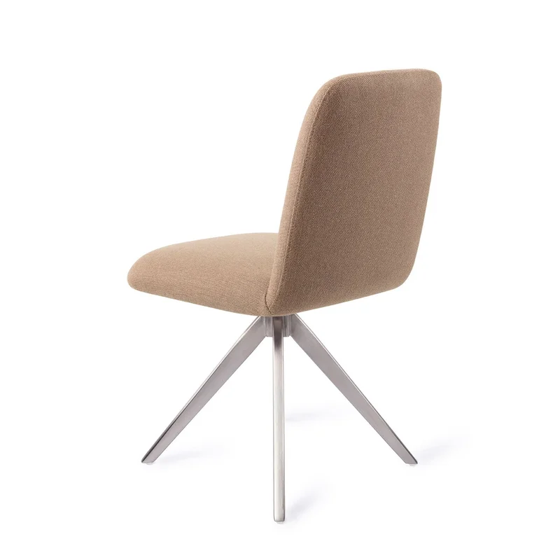 Jesper Home Taiwa eetkamerstoel Whisper Wheat turn steel