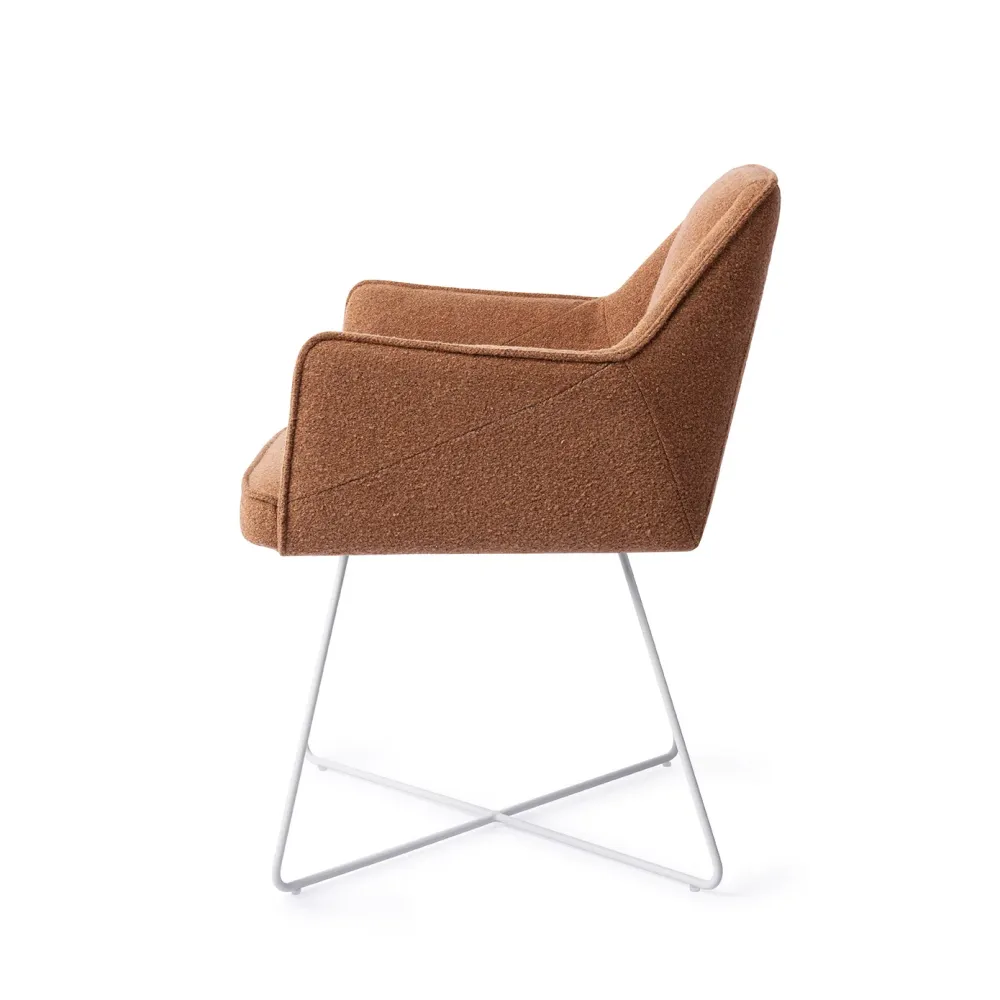 Jesper Home Tome eetkamerstoel Cinnamon Bun cross white