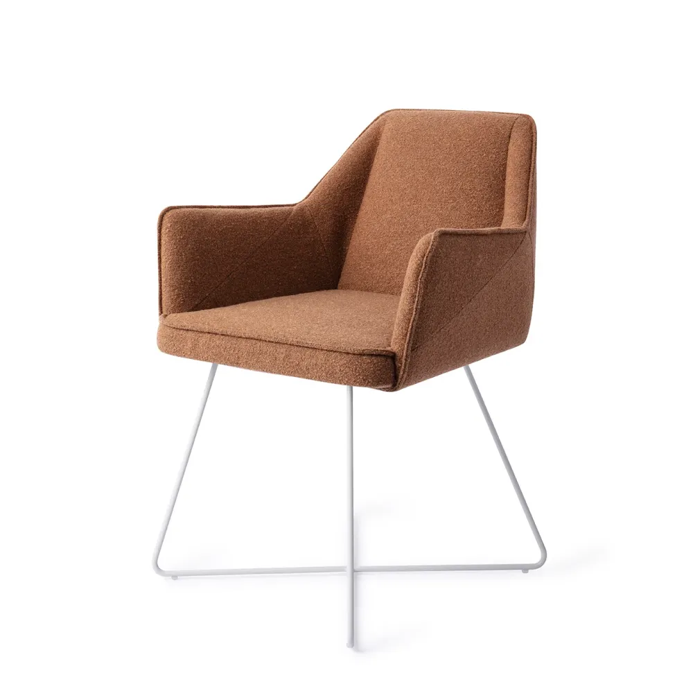 Jesper Home Tome eetkamerstoel Cinnamon Bun cross white