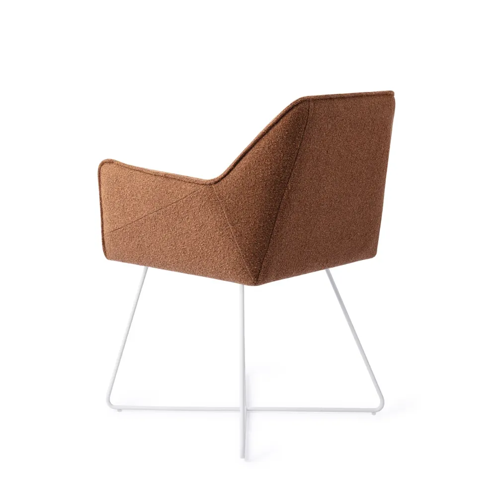 Jesper Home Tome eetkamerstoel Cinnamon Bun cross white