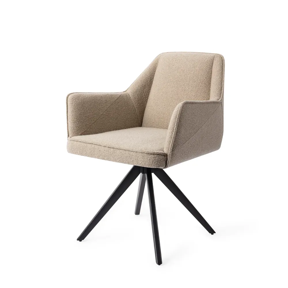Jesper Home Tome eetkamerstoel Great Greige turn black