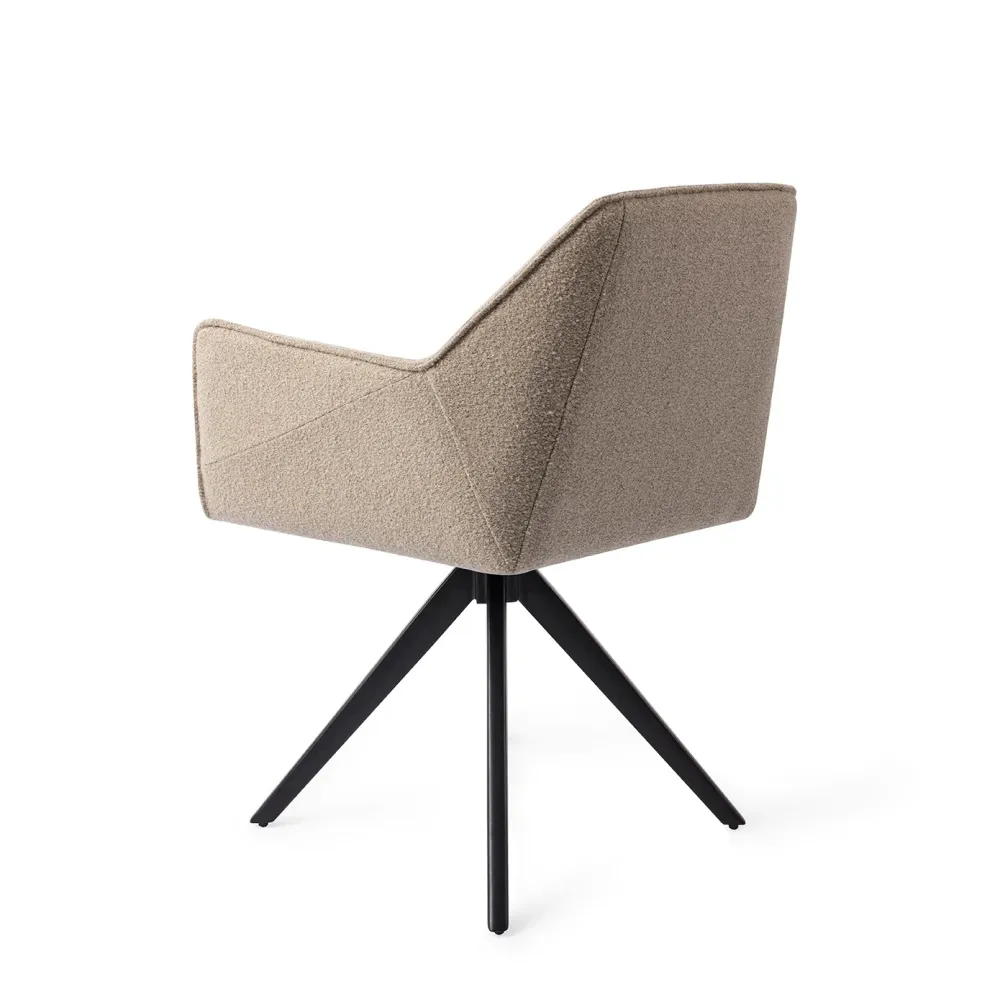 Jesper Home Tome eetkamerstoel Great Greige turn black