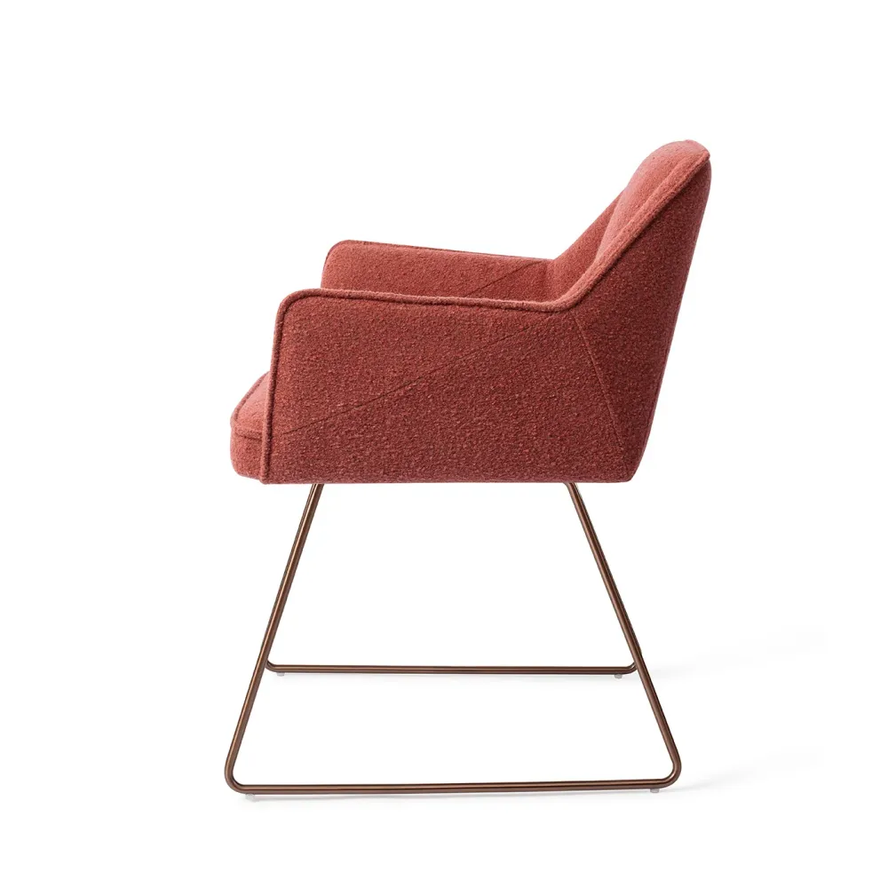 Jesper Home Tome eetkamerstoel Shabby Saffron slide rose