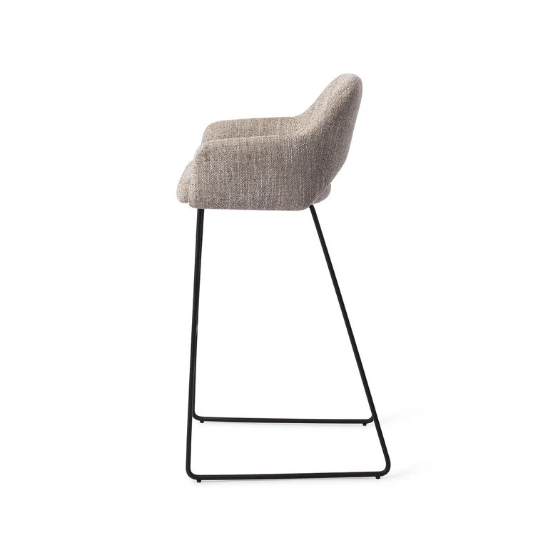 Jesper Home Yanai barkruk H75 Biscuit Beach slide black